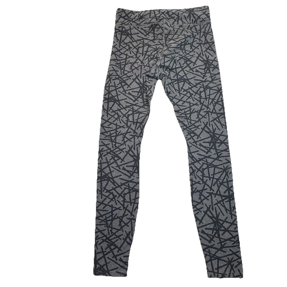 Pact Womens Go-To Leggings Organic Cotton Full Length L Gray Black Athleisure - Picture 2 of 8